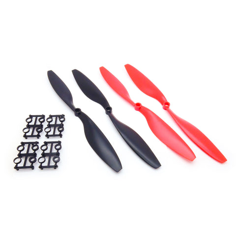 1045 10x4.5 Nylon Propeller Set with Sizing Rings (2xCW/2xCCW)
