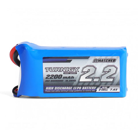 Turnigy 2200mAh 2S 30C 7.4V Shorty LiPo Battery Pack w/ Deans