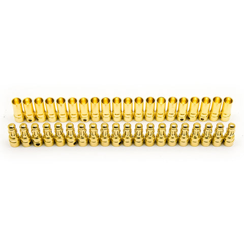 40pcs 3.5mm Bullet Connector Banana Plug 60A Rated (20x Male / 20x Female)