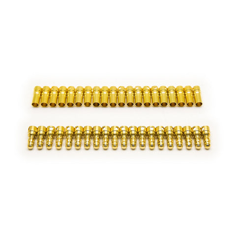 40pcs 3.5mm Bullet Connector Banana Plug 60A Rated (20x Male / 20x Female)