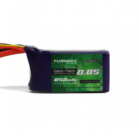 Turnigy Nano-Tech Plus 4S 850mAh 70C 14.8V Lipo Battery Pack w/ XT60
