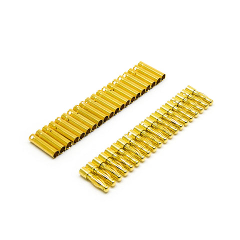 40pcs 4mm Bullet Connector Banana Plug 90A Rated (20x Male / 20x Female)
