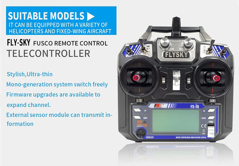 Flysky FS-i6 2.4GHz Remote Controller Transmitter with Receiver Mode 2