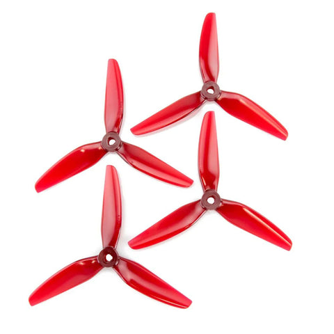 HQProp 5.5X3.5X3 5535 5 Inch 3-Blade Propellers Set (2x CW / 2x CCW) Poly Carbonate Color Options