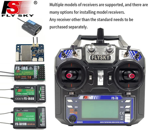 Flysky FS-i6 2.4GHz Remote Controller Transmitter with Receiver Mode 2