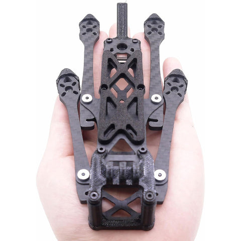 185mm 4" Folding Carbon Fiber FPV Racing Drone Frame Kit