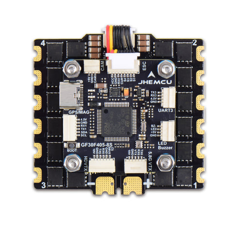 JHEMCU Ruibet 90A 4-in-1 ESC 3–8S DSHOT 30.5x30.5mm Mounting