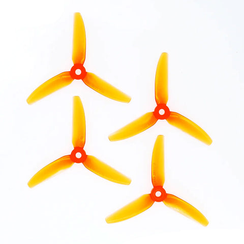 HQProp 4X4.3X3V1S 4043 4 Inch 3-Blade Propellers Set (2x CW / 2x CCW) Poly Carbonate Color Options
