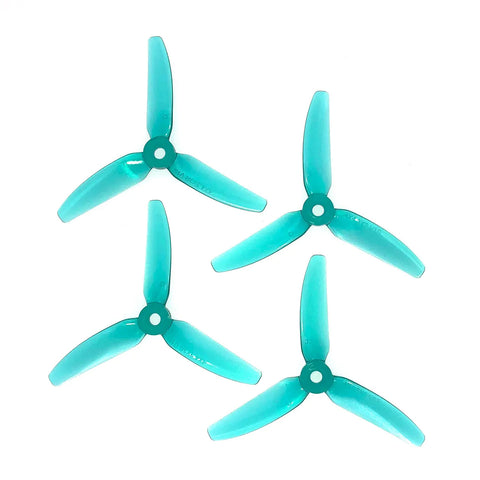 HQProp 4X4.3X3V1S 4043 4 Inch 3-Blade Propellers Set (2x CW / 2x CCW) Poly Carbonate Color Options