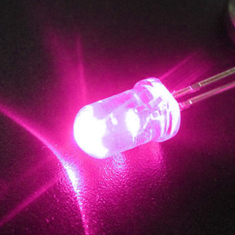 10pcs 5mm Pink LED Lights 1.8-3.4V