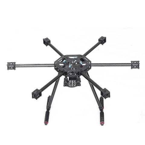 X600 600mm Carbon Fiber Hexacopter Drone Frame Kit