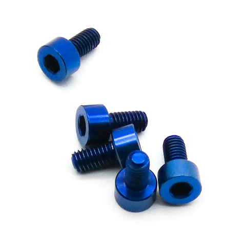 5pcs M3 3mm Socket Head Titanium Hex Screw TC4 Alloy (Variety Length/Color)