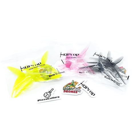 HQProp 5x3.7x3 5037 5" 3-Blade Propeller Set (2x CW / 2x CCW) Color Options