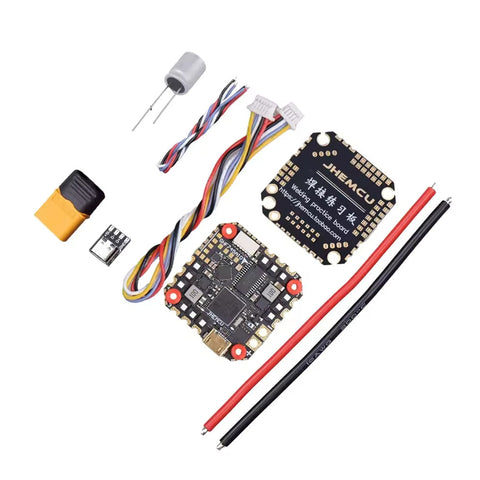 JHEMCU GHF745AIO F745 Flight Controller BLHELI32 G071 40A 4-in-1 ESC 25.5x25.5mm 3-6S