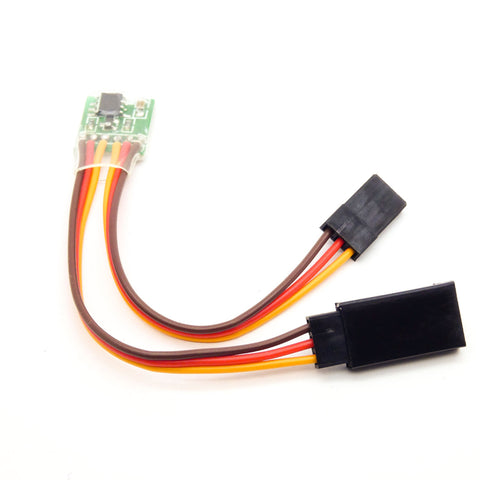 Micro 5A Servo Signal Reverser (3.6V to 24V) with Female and Male Servo Connectors