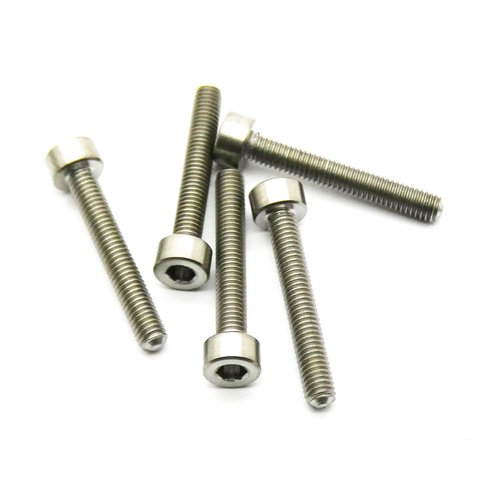 5pcs M3 3mm Socket Head Titanium Hex Screw TC4 Alloy (Variety Length/Color)