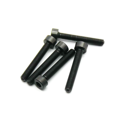 5pcs M3 3mm Socket Head Titanium Hex Screw TC4 Alloy (Variety Length/Color)