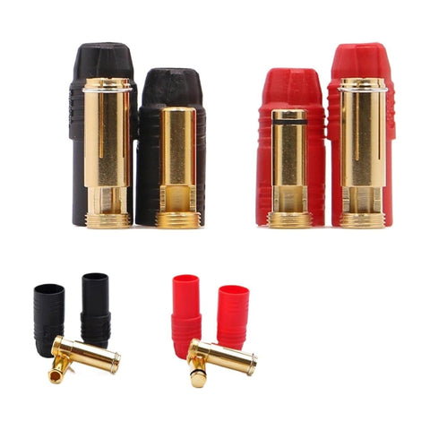 4pcs AS150 AX150 Anti-Spark Banana Bullet Connector (2x Male / 2x Female)