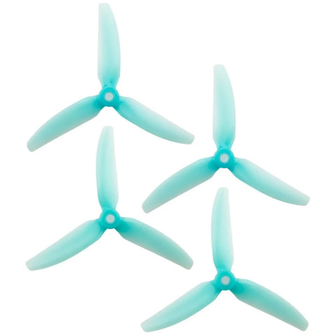 HQProp 5X4X3 V1S 5040 5 Inch 3-Blade Propellers Set (2x CW / 2x CCW) Poly Carbonate Color Options