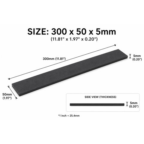 300x50mm 5mm Thick G10 Fiberglass Knife Handle Scales Billet