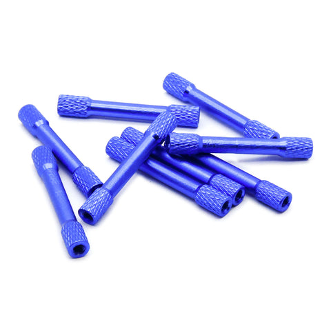 10pcs M3 35mm Aluminum Standoff Spacer Knurled Color Options
