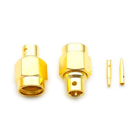 5pcs RG402 Connector Gold-Plated Brass Solder-Type SMA Male
