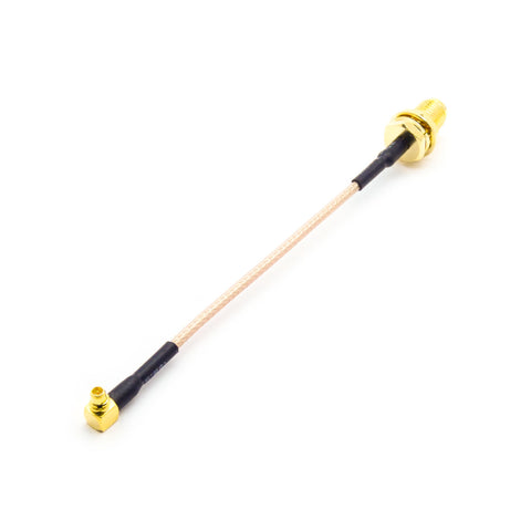 Right Angle MMCX Male to SMA Female Coaxial Converter Connector