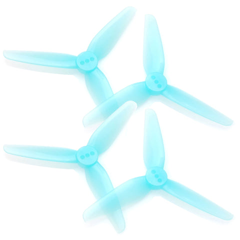 HQProp T3X1.8X3 3 Inch 3-Blade T-Mount Propeller Set 2mm Shaft (2x CW / 2x CCW) Gray Polycarbonate