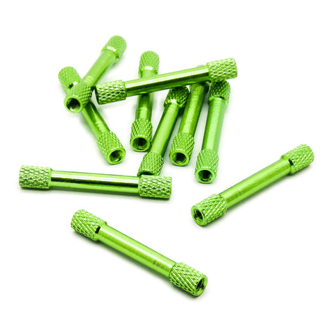 10pcs M3 35mm Aluminum Standoff Spacer Knurled Color Options
