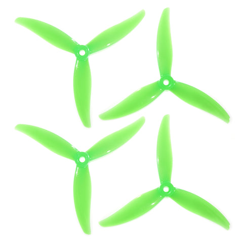 HQProp 5.1x4.6x3 MCK 5146 3-Blade Propeller Set (2xCW/2xCCW) Color Options