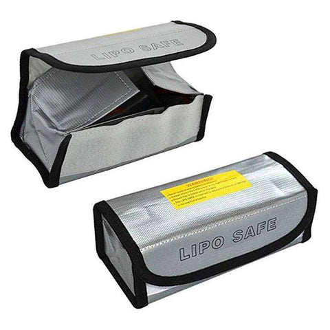 Small Portable Lipo Battery Safety Bag Guard Fireproof Fiberglass 75x75x195mm