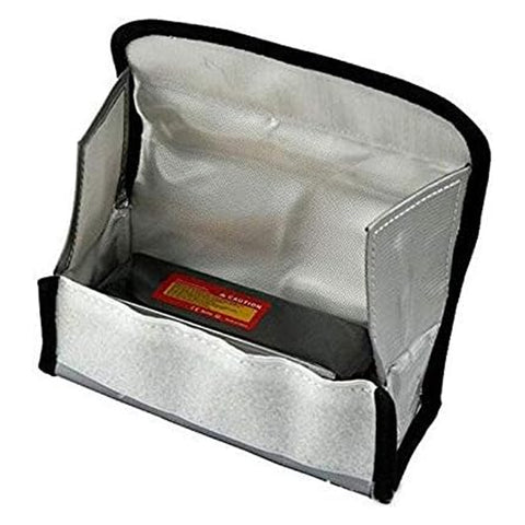 Small Portable Lipo Battery Safety Bag Guard Fireproof Fiberglass 75x75x195mm