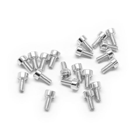20pcs M3 Socket Head Cap Machine Screws 6063 Aluminum (Multiple Length / Colors)