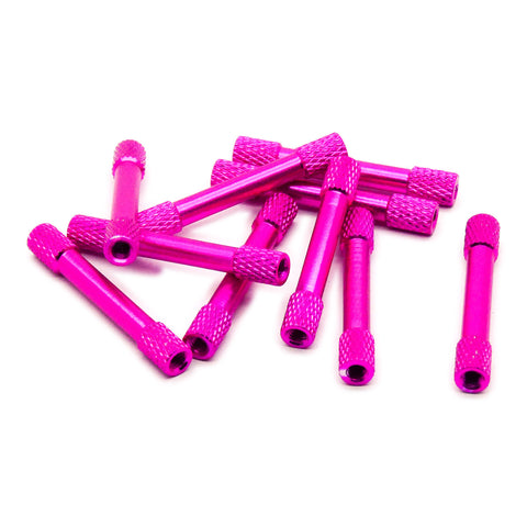 10pcs M3 35mm Aluminum Standoff Spacer Knurled Color Options