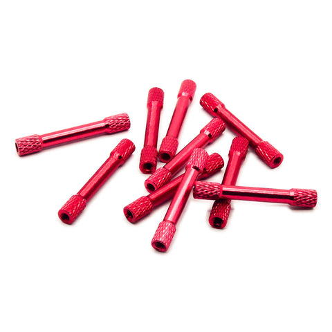 10pcs M3 35mm Aluminum Standoff Spacer Knurled Color Options