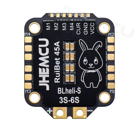 JHEMCU Ruibet 45A 4-in-1 ESC BLHELI_S Dshot600 3-6S 30.5x30.5mm