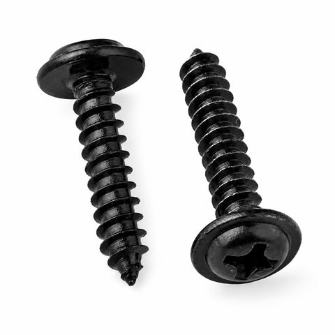 50pcs Black Oxide Phillips Wafer Head Self Tapping Plastic Screws Sizes M2-M3