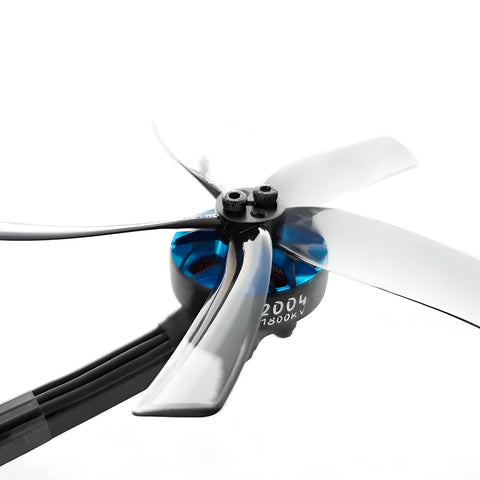 HQProp Duct-T75MMX5 75mm 5-Blade T-Mount Propeller Set (2x CW / 2x CCW) Gray