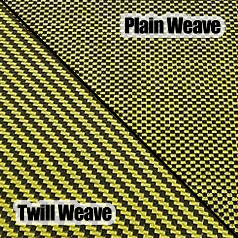 500x400x0.3mm 3k Carbon Fiber / Aramid Composite Veneer Sheet Panel (Plain Weave/Ultra-High Gloss)