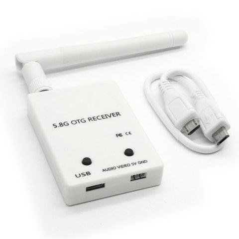 FPV 5.8GHz UVC Receiver for Tablet Phone PC 150CH USB OTG Receiver (Micro-USB / USB-C)