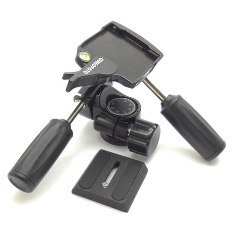 CLEARANCE - Cambofoto DSLR HD36 3-Way Pan Tilt 360 Head System All Metal Quick Release
