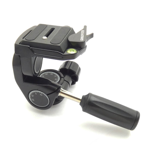 CLEARANCE - Cambofoto DSLR HD36 3-Way Pan Tilt 360 Head System All Metal Quick Release