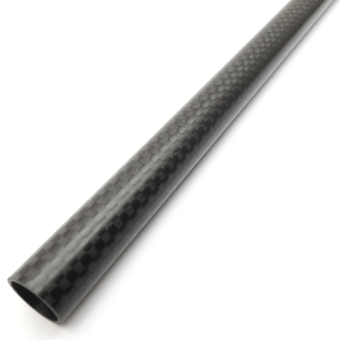 4pcs 14mm Diameter Carbon Fiber Tube 14x400mm 1mm Wall Plain Weave Matte Finish