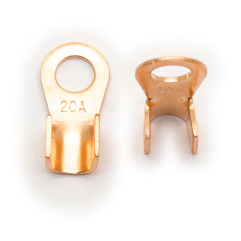 20a Copper Wire Lug Battery Cable End Terminal Crimp-Type (5pcs)