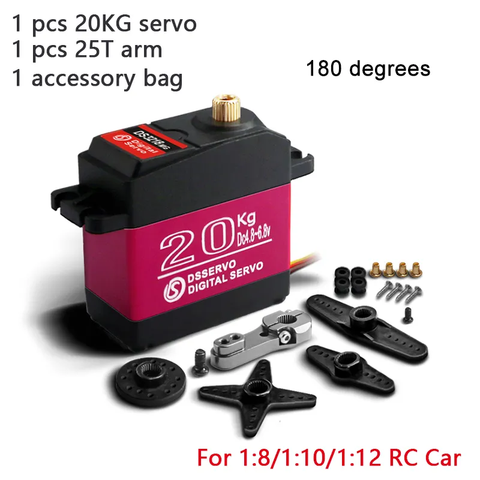 DS3218MG Large Metal Gear Digital Servo for RC Car Boat (20kg)