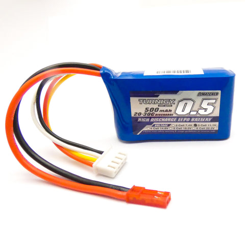 Turnigy 500mAh 3S 11.1V LiPo Battery 20C (JST Connector)