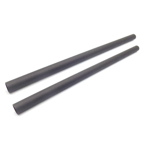 2pcs 22mm Diameter Carbon Fiber Tube 22x400mm 1mm Wall Plain Weave Matte Finish