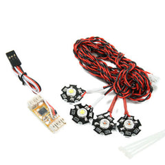 Quadcopter Lighting System Receiver Channel Controlled LED (Red/White)