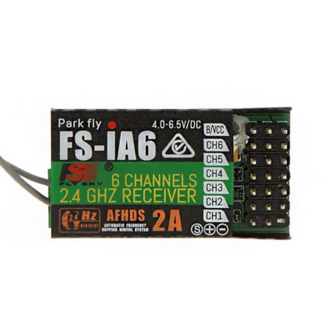 FlySky FS-iA6 6-Channel 2.4GHz Receiver AFHDS 2A Protocol Dual Antenna