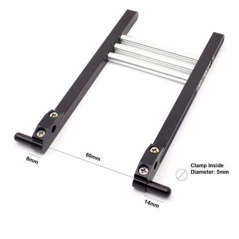 Universal RC Transmitter Stand CNC Aluminum JR Flysky Futaba Radios (Blue)